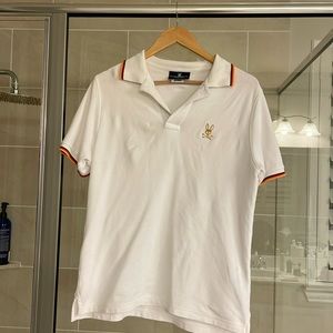 Psycho Bunny White Polo